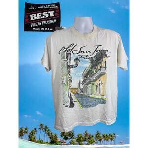 VINTAGE Old San Juan Puerto Rico Single Stitch Shirt Large